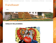 Tablet Screenshot of franzlbauer.at